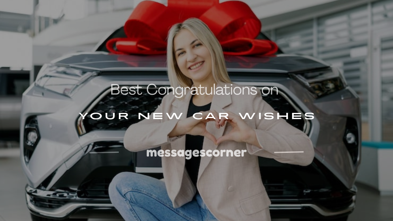 congratulations on your new car wishes
