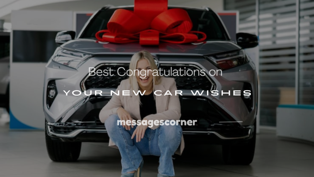 congratulations on your new car wishes