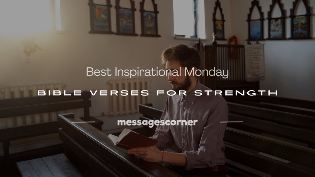 inspirational monday bible verse
