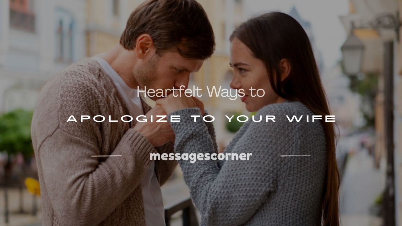how to apologize to your wife