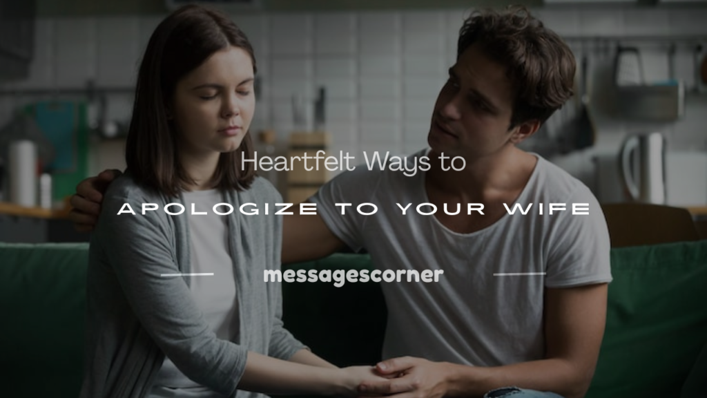 how to apologize to your wife