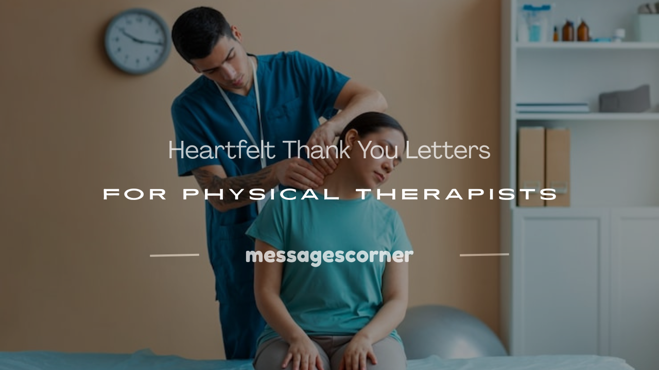 thank you letter to a physical therapist